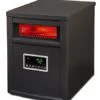 LifeSmart LifePro 1500W Portable Electric Infrared Quartz Indoor Space Heater With 6 Adjustable Heating Elements And Remote Control, Black -Household Cleaning Supply Store 418ygP2VbqL