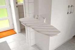 MYOYAY Wall Mounted Ironing Board 13 X 37 Inch Space-Saving 180° Swive Fold Away Ironing Board With Heat Resistant Cover For Home House Held Laundry With Manual，White -Household Cleaning Supply Store 4192BuJO6JL