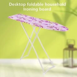 YOXIER Ironing Board,Space Saver Ironing Board,Height Adjustable,Ironing Board With Folding Legs, 12"x36" Lightweight And Easy Storage For Ironing & Organizing Household Clothing Purple -Household Cleaning Supply Store 4192u31xBnL