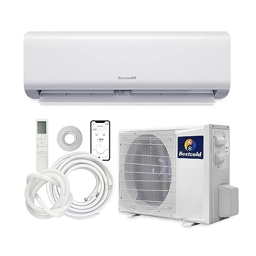 BestCold 18,000 BTU Mini Split AC/Heater System Unit Inverter Heat Pump, Wifi Enabled 208-230V Wall Mounted Air Conditioner, Installation Kits, Energy Saving Cools Up To 750 Sq. Ft Efficiently 3 BestCold 18,000 BTU Mini Split AC/Heater System Unit Inverter Heat Pump, Wifi Enabled 208-230V Wall Mounted Air Conditioner, Installation Kits, Energy Saving Cools Up To 750 Sq. Ft Efficiently