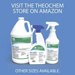 Theochem - 1 Quart & 1 Gallon In-Cide Ready To Use Disinfectant, Cleaner, Fungicide Spray - Made In USA (2 Pack) -Household Cleaning Supply Store 41A1FpVlFkL