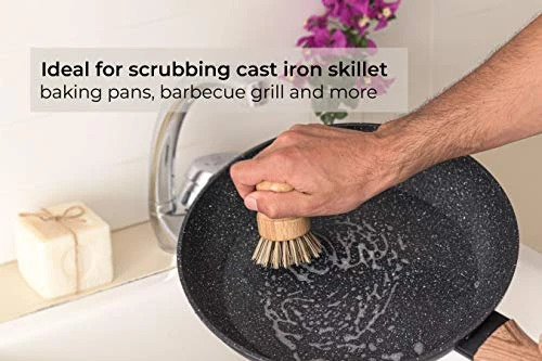 ECOLULU Natural Bamboo Dish Brush Plant Based Bristles | 3 Pack Wooden Dish Brush | Bamboo Scrub Brush For Cleaning Dishes, Pots, Pans And Vegetables | Biodegradable Eco Friendly Products 8 ECOLULU Natural Bamboo Dish Brush Plant Based Bristles | 3 Pack Wooden Dish Brush | Bamboo Scrub Brush For Cleaning Dishes, Pots, Pans And Vegetables | Biodegradable Eco Friendly Products - Image 6