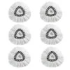 YOQXHY 6 Pack Spin Mop Replacement Heads [1-Tank System] Mop Replace Refills Microfiber For EasyWring EasyClean Spin Mop,(Big Triangle & White) -Household Cleaning Supply Store 41DefWbHvFL