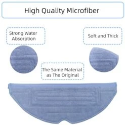 Bumooby 8 Pcs Microfibe Vacuum Mop Replacement Pads For Roborock S7/S7+/S7 MaxV/S7 MaxV Plus/S7 MaxV Ultra/S7 Pro/S8/S8+/T7S/T7S Plus Cleaner Machine Washable Reusable VibraRise Mop Cloth (8pc) -Household Cleaning Supply Store 41EYNknN92L
