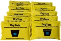 100g Rechargeable Desiccant Pack Of 5 - Moisture Absorbing Bag - Desiccant Dehumidifier For Storage Bins And Totes … -Household Cleaning Supply Store 41GatBd 7sL. AC