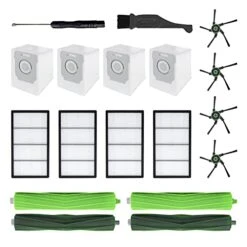 Replacement Parts For IRobot Roomba S9 (9150) S9+ S9 Plus (9550) S Series Vacuum Cleaner Accessories Inclue 2 Set Roller Brushes & 4 Filters & 4 Side Brushes & 4 Vacuum Bags