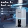 WiFi Control Humidifiers For Bedroom - Dual Mist (Cool & Warm) ! 4L Big Capacity Top Fill Water Tank, Quie Ultrasonic Humidifier, For Large Rooms Home Living Office Baby