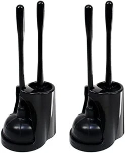 Casaphoria Toilet Plunger And Bowl Brush Combo For Bathroom Cleaning,Bathroom Accessories, Dark Black -Household Cleaning Supply Store 41IY8XZFXNL. AC