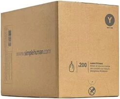 Simplehuman Code E Custom Fit Drawstring Trash Bags In Dispenser Packs, 60 Count, 20 Liter / 5.3 Gallon, White -Household Cleaning Supply Store 41JWJbvLTCL. AC