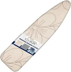 Ezy Iron Ironing Board Cover And Pad - Cuts Ironing Time In Half 15x54 Inch, Thick Padding, Fits Small, Standard Full Size Extra Wide Large 18x49 Inches - Premium Heavy Duty Padded Iron Covers (Beige) -Household Cleaning Supply Store 41KdsQ6uTSL. AC