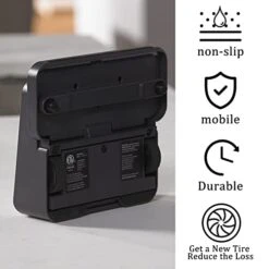 Garbage Fighter Braava Tires Replacement for 380T/320/321/375T/390T/Mint Plus 5200/4200, Easy Installation, Anti-Slip, Great Adhesion, Wheel Rubber Treads For All Kinds Of Hardwood Floor(Black 4 Pack) -Household Cleaning Supply Store 41LAVV6NPWL