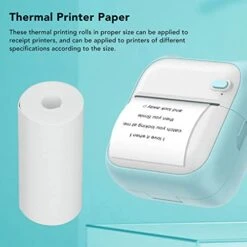 Mini Printer Paper,Printable Paper Rolls, 57 X 25mm Thermal Label Paper White Self-Adhesive Sticker Paper,White Printable Thermosensitive Thick Paper Thermal Paper Rolls, Printable Paper Rolls Th -Household Cleaning Supply Store 41MJwKm9W6L