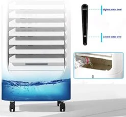 MNSSRN Vapor Cooler, Remote Control Silent Humidifier, 3-Speed Adjustable Swing Wind, 15H Timer, For Bedroom Home Office Dorm -Household Cleaning Supply Store 41MLTsr4LoL