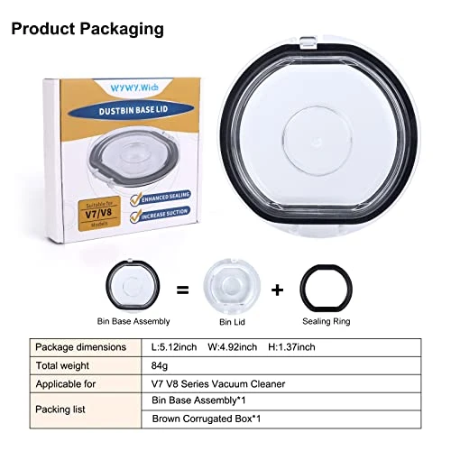 Dust Bin Lid Compatible With Dyson Vacuum Cleaner V7 V8 Models Dust Bin Door Parts/Dirt Cup Lid/Dust Bucket Cover/Dust Box Lid/Dust Collector 4 Dust Bin Lid Compatible With Dyson Vacuum Cleaner V7 V8 Models Dust Bin Door Parts/Dirt Cup Lid/Dust Bucket Cover/Dust Box Lid/Dust Collector - Image 2
