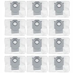 HACOBEST 12pcs Replacement Roborock S7 Dust Bag, Works With S8 Pro Ultra, S8+, Roborock S7 MaxV Ultra, Roborock Q7 Max+,Roborock Q7+,Roborock Q5+, Roborock S7 Accessories