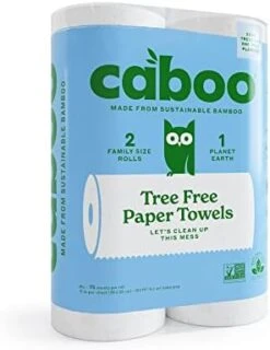Caboo Tree Free Bamboo Paper Towels, 8 Rolls, Earth Friendly Sustainable Kitchen Paper Towels With Strong 2 Ply 15 Caboo Tree Free Bamboo Paper Towels, 8 Rolls, Earth Friendly Sustainable Kitchen Paper Towels With Strong 2 Ply -Household Cleaning Supply Store 41R2xWrJtpL. AC