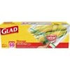Glad Zipper Food Storage Plastic Bags - Gallon Size - 50 Count, Pack Of 4 (Package May Vary)