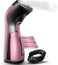 ISteam Steamer For Clothes [Luxury Edition] Powerful Dry Steam. Multi-Task: Fabric Wrinkle Remover- Clean- Refresh. Handheld Clothing Accessory. For All Kind Of Garments. Home/Travel [MS208 Gold] -Household Cleaning Supply Store 41R8HjsyXTL. AC