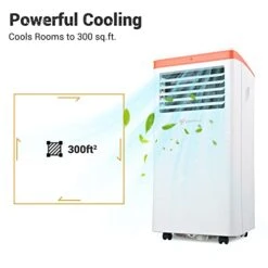 Yescom 10,000 BTU Portable Air Conditioner For Rooms Up To 300 Sq. Ft Compact Home AC Unit With Built-in Dehumidifier & Fan & Sleep Modes Remote Control Dust Cover Window Mount Kit For Home/Office 13 Yescom 10,000 BTU Portable Air Conditioner For Rooms Up To 300 Sq. Ft Compact Home AC Unit With Built-in Dehumidifier & Fan & Sleep Modes Remote Control Dust Cover Window Mount Kit For Home/Office -Household Cleaning Supply Store 41RbVnMsupL