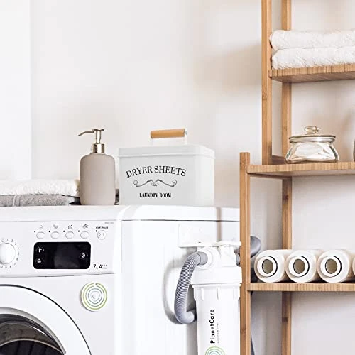 Mustry Dryer Sheet Holder, Decorative Laundry Room Organization Container And Storage, White Farmhouse Laundry Pods Container Holds Over 240 Dryer Sheets And 81 Laundry Pods 7 Mustry Dryer Sheet Holder, Decorative Laundry Room Organization Container And Storage, White Farmhouse Laundry Pods Container Holds Over 240 Dryer Sheets And 81 Laundry Pods - Image 5