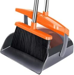 Broom And Dustpan Set For Home With Lid Indoor Upright Dustpan And Broom Combo Dust Pan With Long Handle Standing Sweeper Angle Broom Sweeping Room Office Garden Kitchen Floor Kids Pet Hair -Household Cleaning Supply Store 41S7sQVfb1L. AC