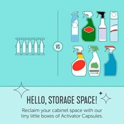 Force Of Nature Activator Capsules | Multi-Purpose Cleaning Refill | All-Natural Cleaner, Disinfectant, Sanitizer & Deodorizer | Kills 99.9% Of Germs | 3ml Each | (25 Count) -Household Cleaning Supply Store 41S8seabSAL