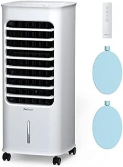 Pro Breeze Evaporative Air Cooler For Room Cooling Fan - 3-in-1 Air Cooler Portable With 6 QTS Tank, 70° Oscillation & 7hr Timer - Portable Swamp Cooler With Remote Control -Household Cleaning Supply Store 41SLwTX1fhS. AC