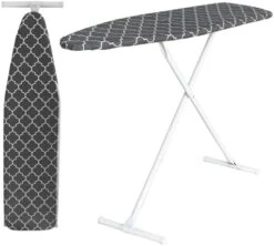 Tidy Zebra Space Saving Ironing Board Made In USA – Compact Standard Ironing Table With Extra Thick Cotton Ironing Boards Cover – Collapsible Ironing Board For Easy Storage Height Adjustable (13x53) -Household Cleaning Supply Store 41TXFCgF3YL. AC