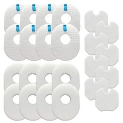 Vacuum Filters Replacement Set For Shark Rocket HV300, CS100, CS110, HV301, HV302, HV303, HV305, HV308, HV310, UV450, 8 Foam Filters + 8 Felt Filters + 8 Post-Filters, Compare To Part # XFFV300