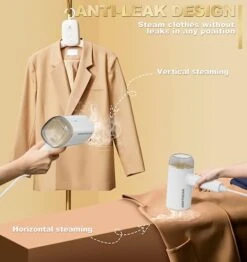 ADOTOCAM Steamer For Clothes, Portable & Compact 1200W Garment Steamer, 30 Seconds Fast Heat Up, With 170ml Large Water Tank, Portable Steamer For Clothes Travel Mini For Home And Travel -Household Cleaning Supply Store 41Tyb9H6cSL