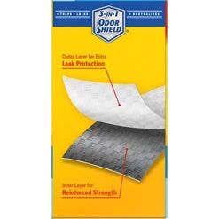 Glad Tall Kitchen Drawstring Trash Bags - OdorShield 13 Gallon Grey Trash Bag, Febreze Fresh Clean - 80 Count -Household Cleaning Supply Store 41U2H5ZsQdL