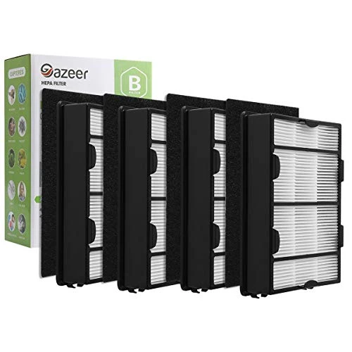 Gazeer True HEPA Filter B (4 Pack) + Carbon Pre Filter(4 Pack) Compatible With Holmes HAPF600 HAPF600D HAPF600D-U2,Replacement Holmes HEPA Air Filter 3 Gazeer True HEPA Filter B (4 Pack) + Carbon Pre Filter(4 Pack) Compatible With Holmes HAPF600 HAPF600D HAPF600D-U2,Replacement Holmes HEPA Air Filter