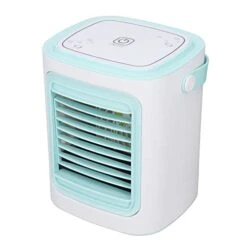 Tgoon Air Conditioning Fan, ABS USB Leather Handle Uniform Grid 3 Gear Air Cooler For Dormitory