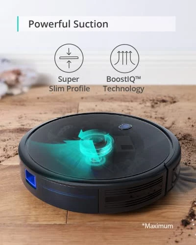 Eufy BoostIQ RoboVac 11S MAX, Robot Vacuum Cleaner, Super Thin, Powerful Suction, Quiet, Self-Charging Robotic Vacuum Cleaner, Cleans Hard Floors To Medium-Pile Carpets, Black 5 Eufy BoostIQ RoboVac 11S MAX, Robot Vacuum Cleaner, Super Thin, Powerful Suction, Quiet, Self-Charging Robotic Vacuum Cleaner, Cleans Hard Floors To Medium-Pile Carpets, Black - Image 3