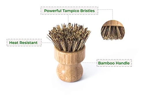 ECOLULU Natural Bamboo Dish Brush Plant Based Bristles | 3 Pack Wooden Dish Brush | Bamboo Scrub Brush For Cleaning Dishes, Pots, Pans And Vegetables | Biodegradable Eco Friendly Products 6 ECOLULU Natural Bamboo Dish Brush Plant Based Bristles | 3 Pack Wooden Dish Brush | Bamboo Scrub Brush For Cleaning Dishes, Pots, Pans And Vegetables | Biodegradable Eco Friendly Products - Image 4