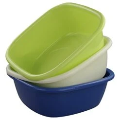 Doryh Square Small Wash Basins, 8-Quart, Set Of 3