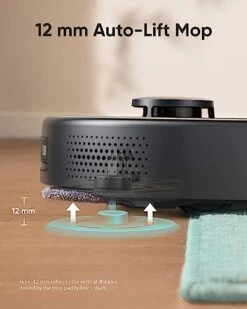 Eufy Clean X9 Pro CleanerBot With MopMaster™ Adaptive Pressure Cleaning, 2 Rotating Mops, Carpet Detection With 12 Mm Auto-Lifting Mops, Auto-Clean Station, 5,500 Pa Suction, And AI Obstacle Avoidance -Household Cleaning Supply Store 41XUSQZAvAL