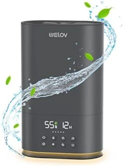 WELOV Air Humidifiers For Bedroom Large Room 5X Faster, 6L BoostMist™ Quiet Ultrasonic Cool Mist Humidifier For Plants/Kids, 90hrs Air Vaporizer With Humidistat, Night Light, Timer, No Leaks 14 WELOV Air Humidifiers For Bedroom Large Room 5X Faster, 6L BoostMist™ Quiet Ultrasonic Cool Mist Humidifier For Plants/Kids, 90hrs Air Vaporizer With Humidistat, Night Light, Timer, No Leaks -Household Cleaning Supply Store 41Y9kqXveiL. AC