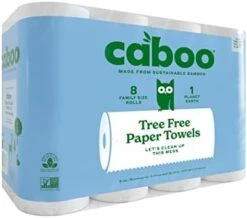 Caboo Tree Free Bamboo Paper Towels, 8 Rolls, Earth Friendly Sustainable Kitchen Paper Towels With Strong 2 Ply 13 Caboo Tree Free Bamboo Paper Towels, 8 Rolls, Earth Friendly Sustainable Kitchen Paper Towels With Strong 2 Ply -Household Cleaning Supply Store 41ZSfNGMc1L. AC