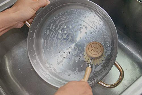 Larga Vitae 6 Pcs Wooden Dish Brush Replacement Heads Made Of Renewable Bamboo Wood And Natural Bristle Fiber, Durable, Long Lasting (Tampico Fiber) 4 Larga Vitae 6 Pcs Wooden Dish Brush Replacement Heads Made Of Renewable Bamboo Wood And Natural Bristle Fiber, Durable, Long Lasting (Tampico Fiber) - Image 3