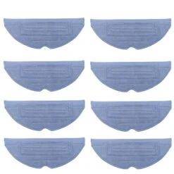 Bumooby 8 Pcs Microfibe Vacuum Mop Replacement Pads For Roborock S7/S7+/S7 MaxV/S7 MaxV Plus/S7 MaxV Ultra/S7 Pro/S8/S8+/T7S/T7S Plus Cleaner Machine Washable Reusable VibraRise Mop Cloth (8pc)