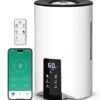 Humidifiers For Bedroom Large Room Home, 4L Cool Mist Humidifier For Smart App & Voice Control, Fill Essential Oil Diffuser For Baby And Plants, Quiet Ultrasonic Humidifier With 360° Nozzles, White -Household Cleaning Supply Store 41ZvZfSoUxL