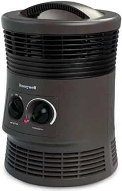 Honeywell HHF360V 360 Degree Surround Fan Forced Heater With Surround Heat Output Charcoal Grey Energy Efficient Portable Heater With Adjustable Thermostat & 2 Heat Settings -Household Cleaning Supply Store 41aeh bJxL. AC