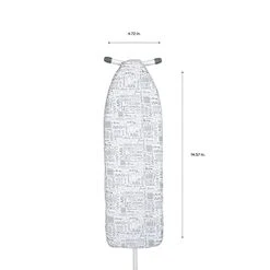 Simplify Ironing Board Cover & Pad | Scorch Resistant | Cotton | Thick Padding | Stretch Elastic Fit | Hook And Loop Fasteners | White -Household Cleaning Supply Store 41aonfxQ7NS