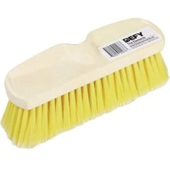 Wash Brush, Poly Block, Yellow, 10 In.