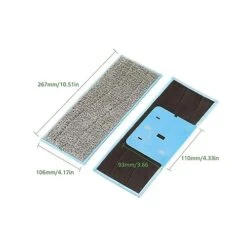 Washable Mop Cloths Rags Pads Accessories Sweeping Robot Vacuum Cleaner Dry Wet Mop Cleaner Cloth Rag Parts。Compatible For Braava Jet M6 (Color : 12pcs-Wet) -Household Cleaning Supply Store 41dDPewvTaL