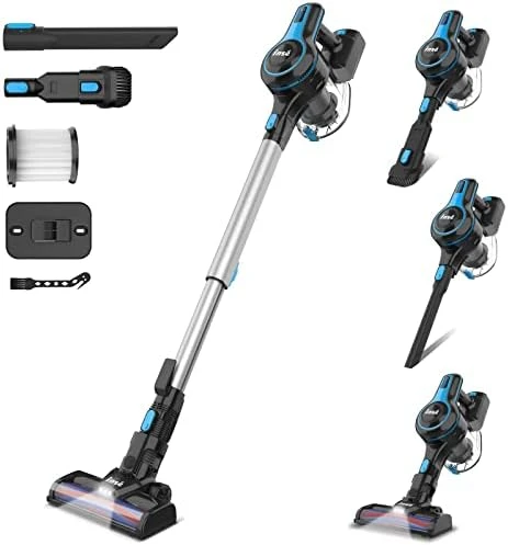 INSE Cordless Vacuum Cleaner, 6-in-1 Rechargeable Stick Vacuum With 2200 M-A-h Battery, Powerful Lightweight Vacuum Cleaner, Up To 45 Mins Runtime, For Home Hard Floor Carpet Pet Hair-N5S Cobalt 10 INSE Cordless Vacuum Cleaner, 6-in-1 Rechargeable Stick Vacuum With 2200 M-A-h Battery, Powerful Lightweight Vacuum Cleaner, Up To 45 Mins Runtime, For Home Hard Floor Carpet Pet Hair-N5S Cobalt - Image 8