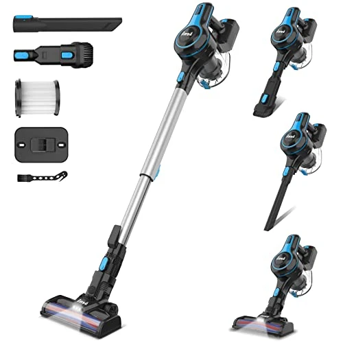 INSE Cordless Vacuum Cleaner, 6-in-1 Rechargeable Stick Vacuum With 2200 M-A-h Battery, Powerful Lightweight Vacuum Cleaner, Up To 45 Mins Runtime, For Home Hard Floor Carpet Pet Hair-N5S Cobalt 3 INSE Cordless Vacuum Cleaner, 6-in-1 Rechargeable Stick Vacuum With 2200 M-A-h Battery, Powerful Lightweight Vacuum Cleaner, Up To 45 Mins Runtime, For Home Hard Floor Carpet Pet Hair-N5S Cobalt