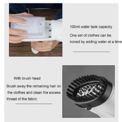 Handheld Steamer For Clothes, Portable Travel Iron - 800W,110V Travel Iron, Garment Steamer, Mini Compact Design, With Fast Heat-up, 3 Steam Gears, Lightweight For Home, Students, And Dorm Rooms -Household Cleaning Supply Store 41dlhnePlGL