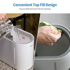 Cool Mist Humidifiers For Bedroom (4.3L), AIRROBO Quiet Top Fill Ultrasonic Humidifiers For Babies Nursery, Office, Indoor Plants -Lasts Up To 40 Hours, Filterless, 360° Rotation Nozzle, Auto Shut-Off -Household Cleaning Supply Store 41dyWkjt4cL